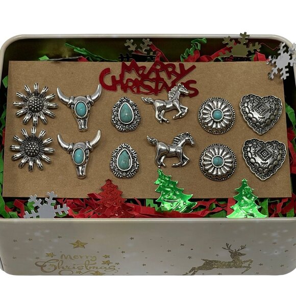 Western Earrings in Christmas Gift Box for Women and Girls - Cowgirl Earring - Picture 2 of 11
